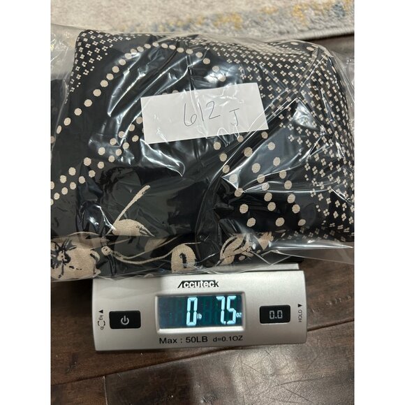 Chicos Design Floral Dot Midi Skirt Black Beige Sz M Rayon Boho Whimsigoth - Picture 10 of 11